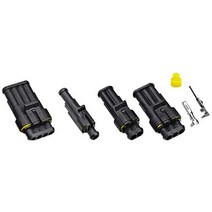 352 Pieces Waterproof Car Electrical Connector with Box 1/2/3/4 Pin Terminals Plug for Motorcycle Sc