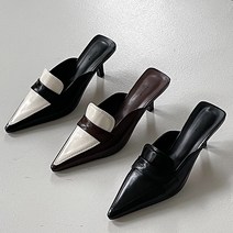 5cm 콤비 뾰족코 블로퍼 힐 티렌