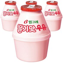 빙그레 딸기맛우유 240ml x 4개입, 아이스박스 포장