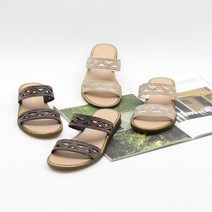 코지 여자 에스닉 물결 큐빅 스트랩 사랑스러운 슬리퍼