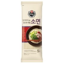 CJ 제일제면소 소면 멸치 잔치 비빔 열무 국수 골뱅이무침 오징어볶음 가족 식사 홈파티 음식 500G, 2개