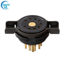 진공관 앰프 cmc ptfe 튜브 소켓 4pin 8pin 9pin 금도금 황동 41, 베이클라이트-9핀