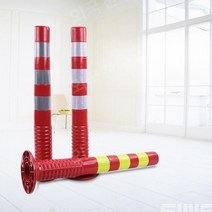 차선규제봉 주차금지봉 시선유도봉 차량통제봉 갓길 안전차단봉 차선봉 주차차단봉, 황색 격자 필름, 1개