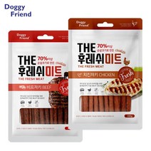 노령견용 말랑한 저염식 육포2종6봉 당뇨관리 먹방 이갈이껌 애견간식 핸드메이드 개