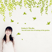 [KT알파쇼핑]그래픽스티커_꿈의정원, 화이트