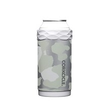Corkcicle Arctican 스테인리스 스틸 단열 캔 및 병 홀더 스노우 레오파드, Snow Leopard