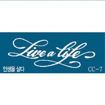 재사용가능 레터링헤나타투 셀프헤나도안, 1개, CC-7