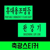 마이찰리_안내표지판 표시 완강기표 축광스티커 비상조명 안내판 안전 등판_MyCharlie, 구성품선택__휴대용조명등
