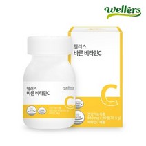 웰러스 바른 비타민C 850mg x 90정 인디언구스베리 치커리뿌리추출분말 어성초분말 유기야채혼합분말 함유 건강기능식품, 76.5g, 3개