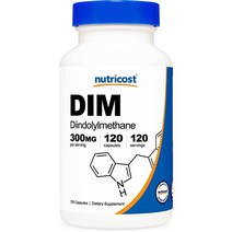 NutricOst Dim (DiindolylMethane) 플러스 바이오 페인 300mg 120 채식 캡슐 - 최대 4 개월 공급 최대 강도 희미한 보충제 ...