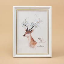 앤틱무드 허가증 상장 액자(A4) (화이트) 면허증, 단품