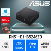 ASUS 미니PC PN51-E1-B5246ZD / Ryzen5-5500U / WIN10 HOME, 1TB, 32GB