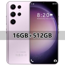 S23 울트라 5G 스마트폰 7.3 인치 풀 스크린 전화 16GB + 휴대폰 글로벌 안드로이드 13 새로운 브랜드, 없음, 11.Purple 16GB 512GB