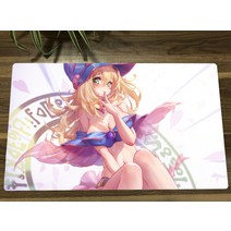 유희왕플레이매트 보드 유희왕 다크 마술사 소녀 TCG 매트 트레이딩 카드 CCG 플레이 미끄럼 방지 고무 마우스 패드 데스크 테이블, [01] 350x600x2mm, 01 350x600x2mm