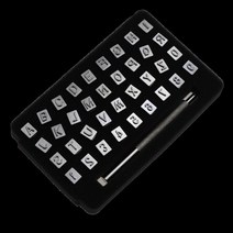 문자각인 금형36pcs 판매 철강 알파벳 번호 스탬프 펀치 가죽 공예 공구 아트, 02 6MM