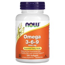 오메가 369 NOW Foods 오메가369 1000mg 소프트젤 100정