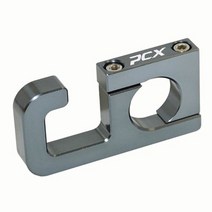 오토바이 리어백 바이크백팩 바이크 사이드백 pcx 로고 22mm 헬멧 후크 수하물 가방 후크 홀더 행거 후크 for honda pcx125 pcx150 pcx160 pcx, 회색