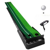 퍼팅연습기 퍼팅 실내 매트 골프 연습 퍼터연습기 퍼팅기, 6_블랙 3 페어웨이+배플+퍼터+볼 3