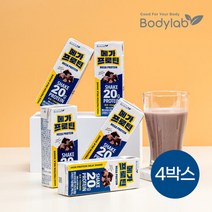 바디랩 고단백쉐이크 메가프로틴 초코 250ml x 12팩 4박스