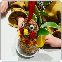 꼬꼬댁 토피어리재료 미니화분 체험학습 공기정화, 멍멍이