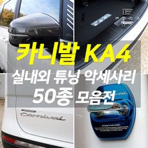 포원) 카니발 KA4 튜닝 용품 도어커버 엠블럼 주유구 휠 스티커 콘솔트레이 키케이스 악세사리, 47 - 실리콘 키케이스 (7버튼-레드)
