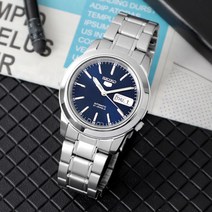 세이코5 남성용 오토매틱 청판 메탈 손목시계