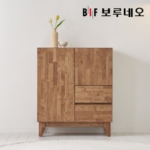 보루네오 미토 원목 다용도 수납장 800 PL0051, 고무나무원목
