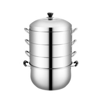 두툼한 솔리드 찜기 스텐 밥솥, 도톰28CM4단, 1개