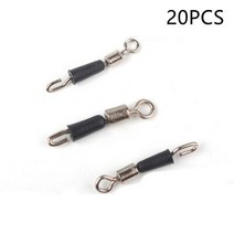 20PC 퀵 체인지 낚시 회전 버클 고무 슬리브 롤링 회전 낚시 라인 클램프 조인트 액세서리, 01 16mm