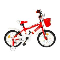 옐로우콘 어린이자전거 데크 16형 네발자전거 보조바퀴자전거, 데크(16인치 레드)
