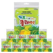 두뇌정서 발달 창의력 증진 색감공부 조물조물 오감발달 클레이 50g 연두 10개