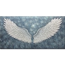 우주 천사 날개 그림 캔버스 액자 화려 빈티지 클래식, A_20x40cm no frame