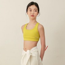 요가피기 YP60221 스포츠 브라탑 웜올리브 키즈 요가복 필라테스복 반팔