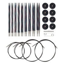 Knit Picks 스퀘어 우드 뜨개바늘 세트 포스퀘어, Foursquare