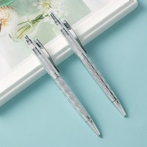 라이프랩 고급 사무용 볼펜 검정 실버 판촉 사은품 학생 졸업 입학 선물 용 볼펜 10P