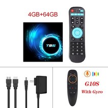 안드로이드티비 Android TV Box tv box android 10 2022 newest t95 smart tv box 6k 2.4gamp 5g wifi 128g 3d, 협력사, 나는 플러그, 4g 64g g10s