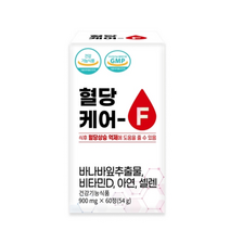 유유네이처 혈당케어F 900MG X 60정 X 30병 아연 비타민D 구아바
