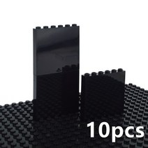 레고호환 1x6x5 도시 군사 빌딩 블록 벽 MOC 집 부품 스트리트 뷰 울타리 크리 에이 티브 장난감 호환 액세, 11 black 1x6x5