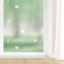 아이앤홈 창문 꽃향기 시트지 어린이집 사무실 베란다 유리창 반투명시트, 유리용_꽃향기시트지