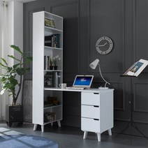 뉴그린퍼니처 밀라노 1200h형책상 책상, 화이트