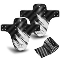 NICEDACK 바이크 펜더 MTB 머드 가드 전면 및 후면 자전거 머드가드 세트 다운힐 마운틴 50.8 cm 66 69.8 73.6 팻 (레드), black white