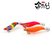 손피싱 미니 새우 에기/갑오징어 쭈꾸미 한치 루어 낚시 채비, SHR-871 레드헤드-2.2호