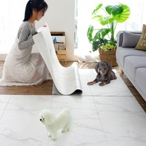휴팡 단면 4T 폴딩형 강아지매트[미끄럼방지 슬개골보호 애견매트] 특대형 140x250cm, 스노우마블