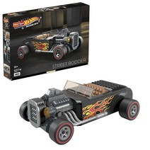 Mega Hot Wheels 스트리트 로더 경주용 자동차 조립 세트 마이크로 피규어 드라이버 포함 493피스 포함 성인용 건축가를 위한 장난감 선물 세트