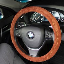 바비카 베리뉴티볼리 핸들커버 D컷 원형 아반테AD 가죽핸들커버 볼보v40크로스컨트리 천연가죽핸들커버 뉴스포티지 고급핸들커버 명품핸들커버 bmwx3m, 1.스티치 브라우니핸들커버 브라운