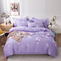 2인용 순면 150x200 학생기숙사 싱글 누빔이불커버, C16-그린그레이 색 트랜드 바람
