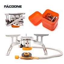 펠렛 연소기 펠릿 난로 PACOONE-캠핑 가스 야외 방풍 관광 버너 휴대용 접이식 초경량 쿠커 피크닉, 02 Stove