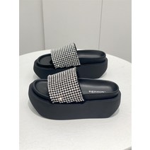 핫한 여름 머큐리큐 드릴 일자 샌들 겉옷 슬리퍼 킬힐