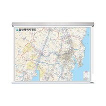 울산 지도 울산광역시 부동산 전도 (롤스크린 소형 110x79), 고급천