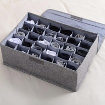 접이식 칸칸정리함 패브릭 옷장 드레스룸 수납함 이케아 양말 속옷 액세사리 장난감 소품정리, 접이식속옷정리함 L